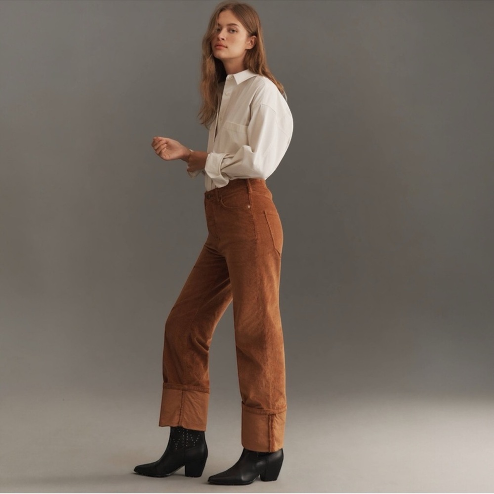 NEW! Pilcro Curduroy High Rise Straight Leg Jeans SZ 25 BUNDLE FOR MORE SAVINGS